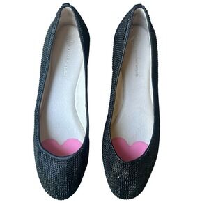 Antonio Melani Ballet Flats Women's 9.5M Shoes Black‎ Studded Comfort Fashion